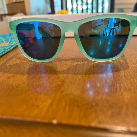 Zbetr The Jig #2 sunglasses NWOT aqua green mirrored - Picture 3 of 8